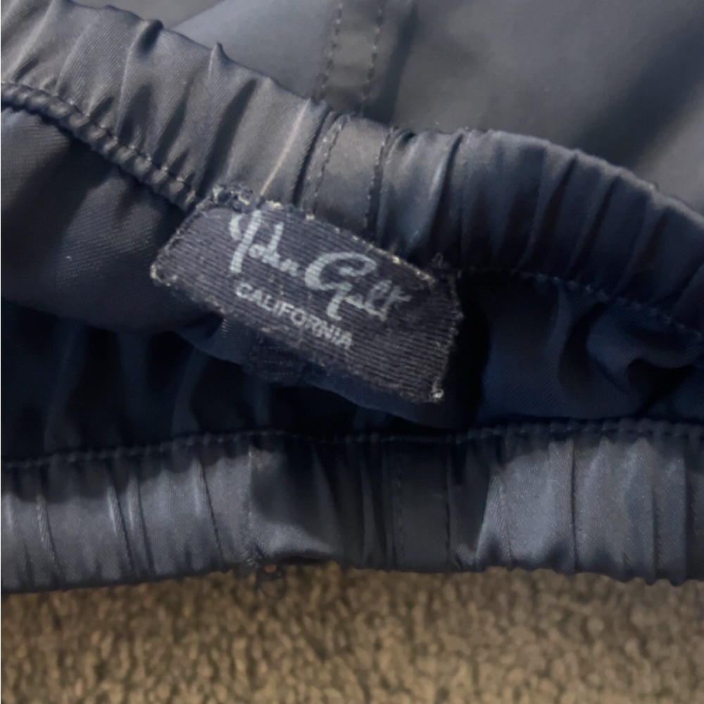 Brandy Melville Dark Blue silk pants, drawstring, one size fits all, never worn - Picture 2 of 2